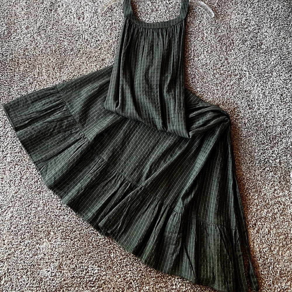 NWT boho olive green maxi dress